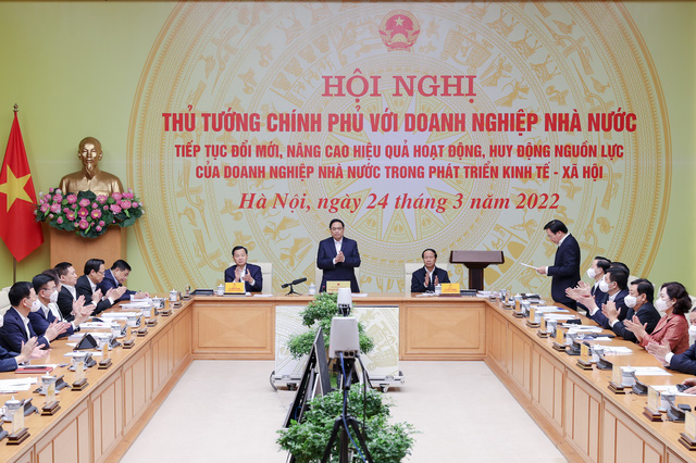 Thủ tướng Phạm Minh Chính chủ trì Hội nghị trực tuyến toàn quốc với doanh nghiệp nhà nước (DNNN) về 