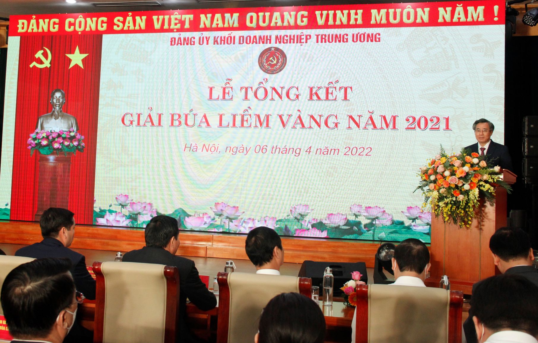 Đồng chí Nguyễn Quang Dương, Ủy viên BCH Trung ương Đảng, Phó trưởng Ban Tổ chức Trung ương phát biểu tại buổi Lễ.