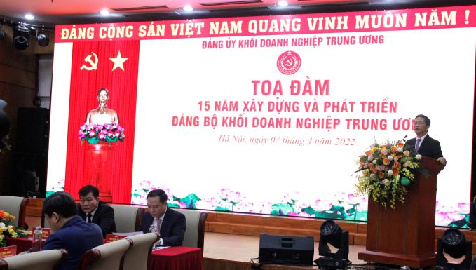 đồng chí Trần Tuấn Anh, Ủy viên Bộ Chính trị, Trưởng Ban Kinh tế TW phát biểu chỉ đạo tại Tọa đàm.
