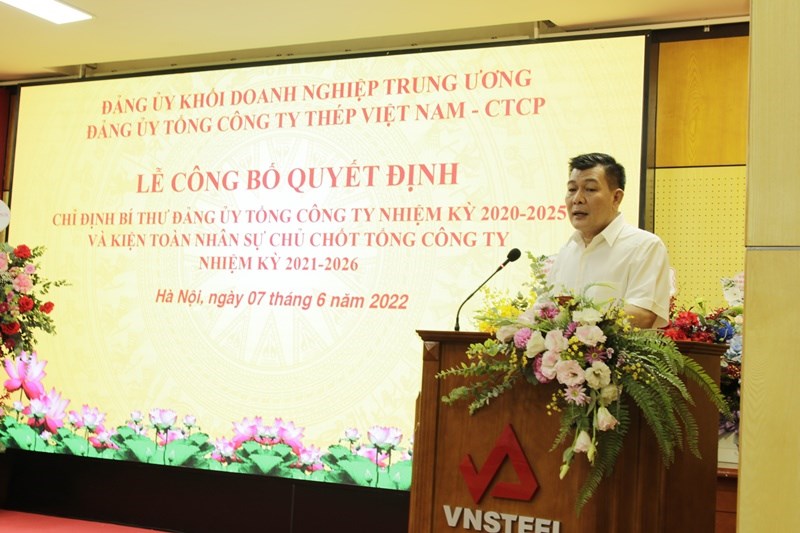 Đồng chí  Nguyễn Đức Phong – Phó Bí thư Thường trực Đảng ủy Khối Doanh nghiệp Trung ương phát biểu tại Hội nghị.