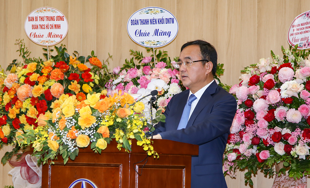 Đồng chí Dương Quang Thành – Bí thư Đảng ủy, Chủ tịch HĐTV EVN phát biểu chỉ đạo.