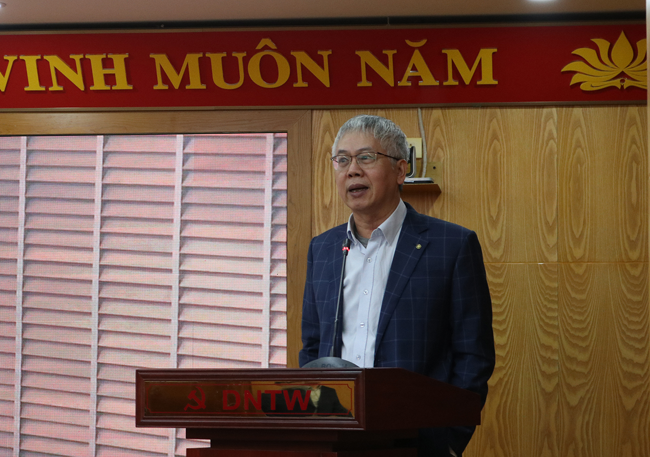 TS. Nguyễn Đức Kiên, Tổ trưởng Tổ tư vấn kinh tế của Thủ tướng Chính phủ truyền đạt nội dung Chuyên đề.