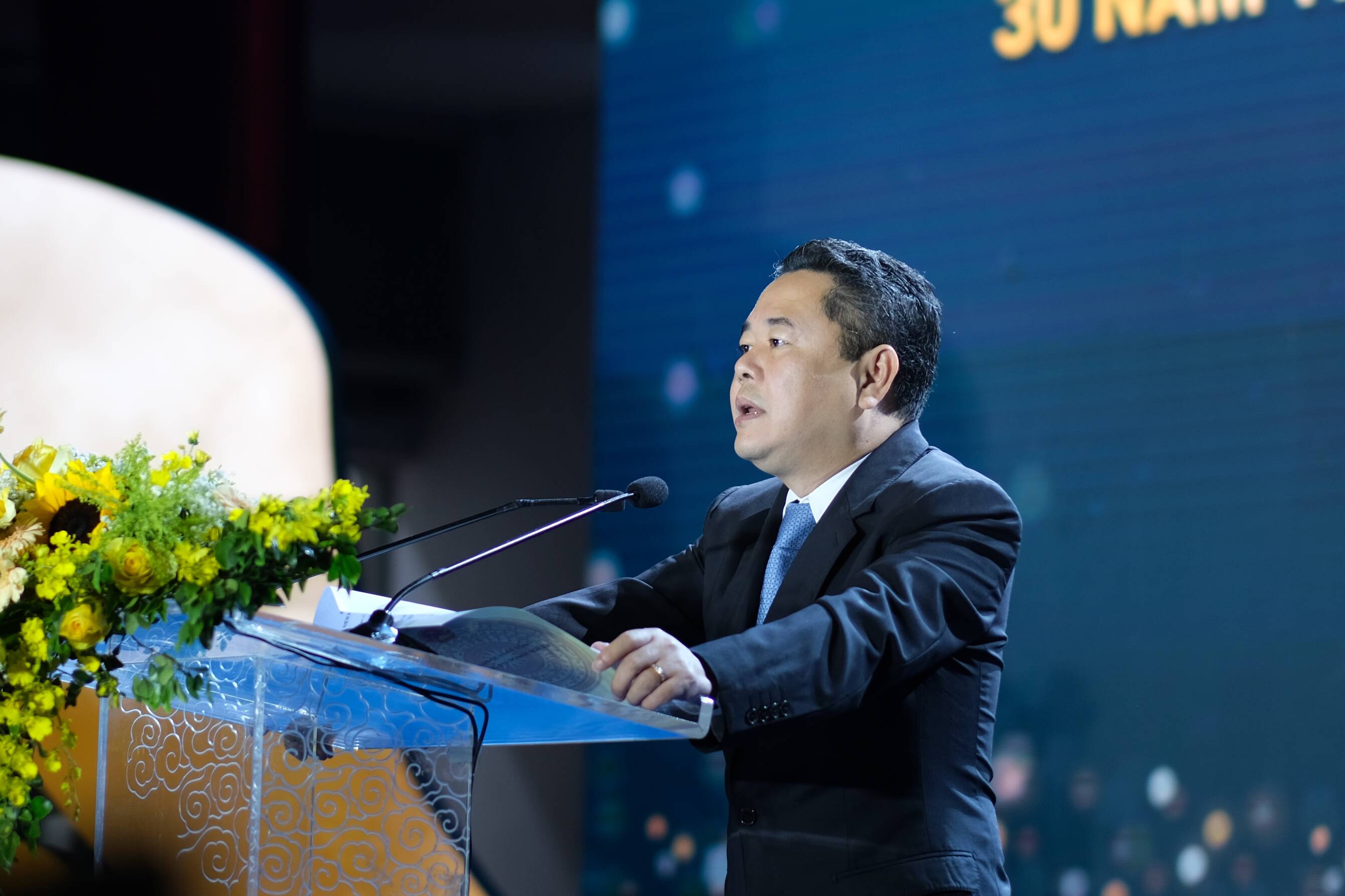 Phó Chủ tịch Ủy ban Quản lý vốn nhà nước tại doanh nghiệp Nguyễn Ngọc Cảnh phát biểu tại sự kiện. 