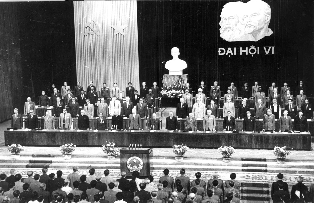 Đại hội Đại biểu toàn quốc lần thứ VI (12/1986) của Đảng đánh dấu bước ngoặt có tính lịch sử về đổi mới cơ chế quản lý kinh tế ở Việt Nam, tạo nên chuyển biến mạnh mẽ, mang tính đột biến, đột phá trong sản xuất nông nghiệp của nước ta (Ảnh tư liệu).