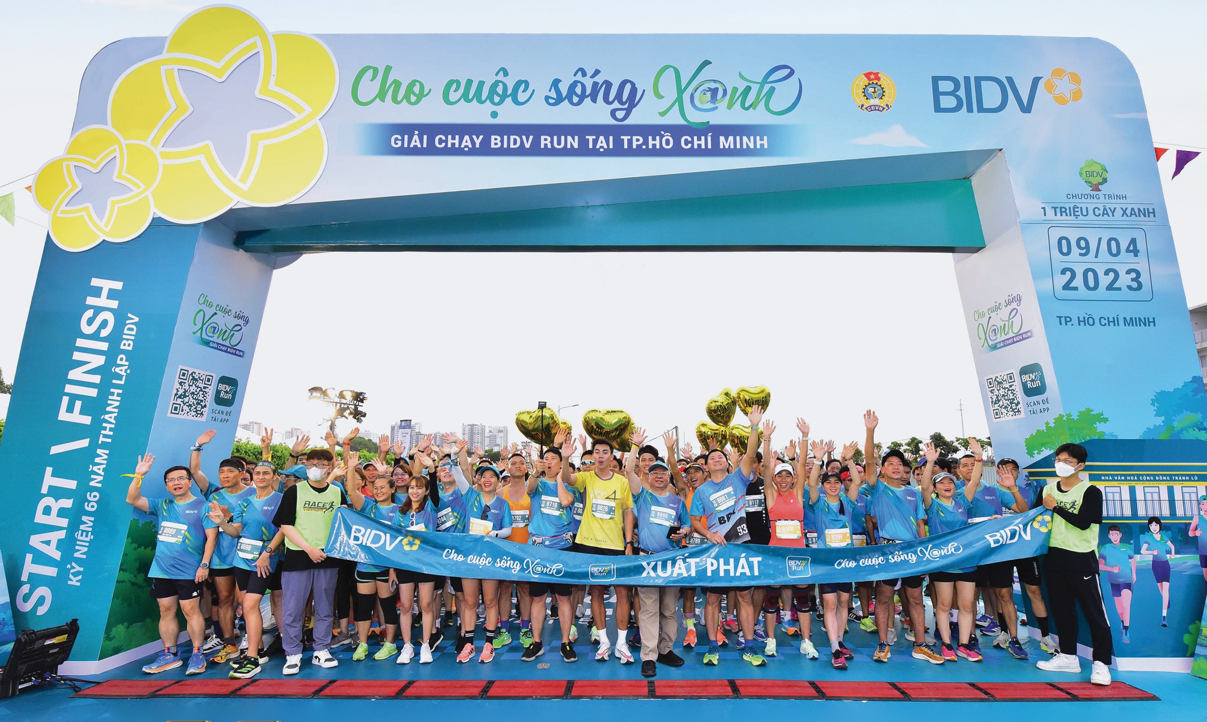 Giải chạy BIDV Run - Cho cuộc sống xanh năm 2023.