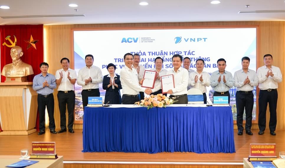 VNPT và ACV hợp tác triển khai hạ tầng mạng dịch vụ số tại các sân bay