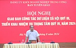 Hội nghị giao ban công tác dư luận xã hội quý III, triển khai nhiệm vụ trọng tâm quý IV năm 2024